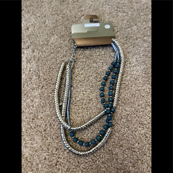 Treska zevar Triple Necklaces silver turquoise - Picture 5 of 5